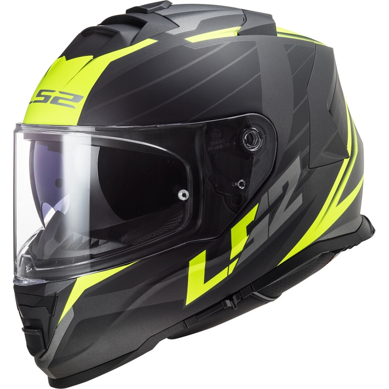 Integrálna prilba na motocykel LS2 FF800 Storm Nerve čierno-fluo žltá