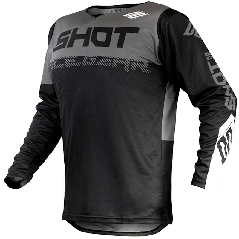 Motokrosový dres Shot Contact Trust čierno-šedý výpredaj