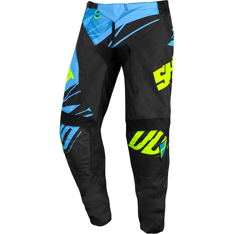 Motokrosové nohavice Shot Devo Ventury modro-čierno-fluo žlté výpredaj