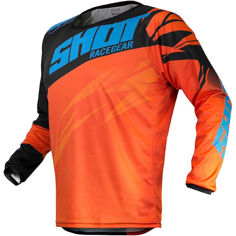 Motokrosový dres Shot Devo Ventury oranžovo-čierno-modrý