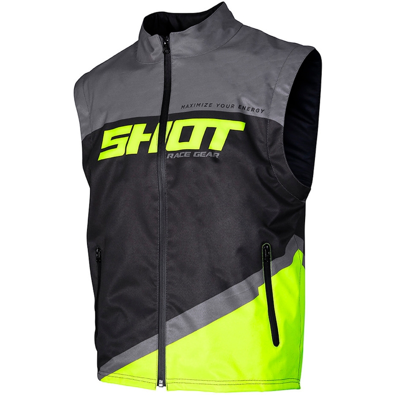 Softshellová vesta Shot Lite čierno-šedo-fluo žltá výpredaj