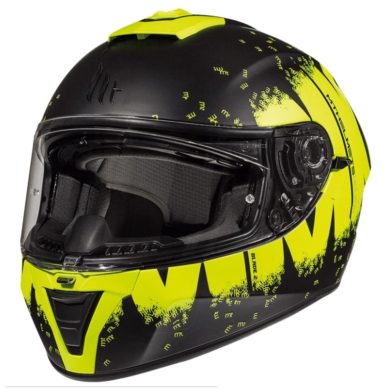 Integrálna prilba na motocykel MT Blade 2 SV Oberon čierno-fluorescenčno žltá - II. akosť