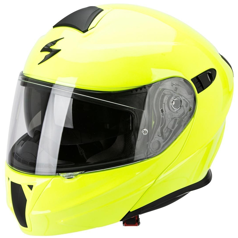 Moto prilba výklopná Scorpion EXO-920 fluo žltá