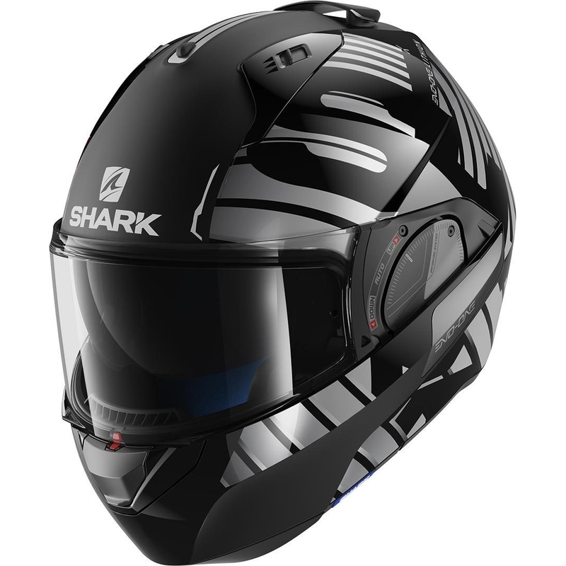 Preklápacia prilba SHARK EVO-ONE 2 Líthion Dual čierno-strieborná