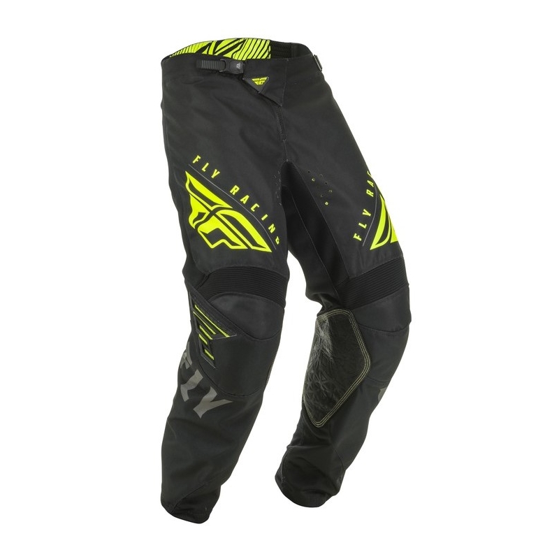 Motokrosové nohavice FLY Racing Kinetic K220 čierno-šedo-fluo žlté