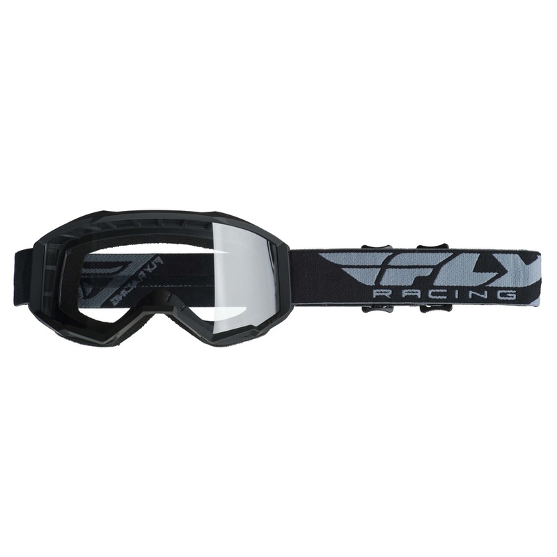 Motokrosové okuliare FLY Racing Focus 2019 čierne (číre plexi) výpredaj
