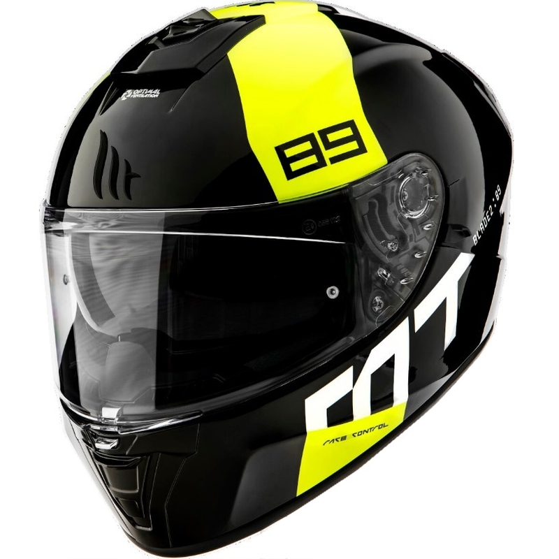 Integrálna prilba na motocykel MT Blade 2 SV 89 čierno-bielo-fluo žltá výpredaj