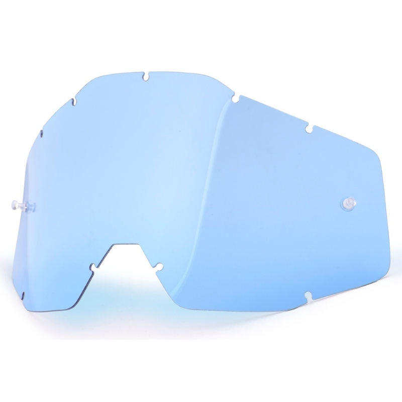 Modré plexi pre motokrosové okuliare 100% Racecraft/Accuri/Strata