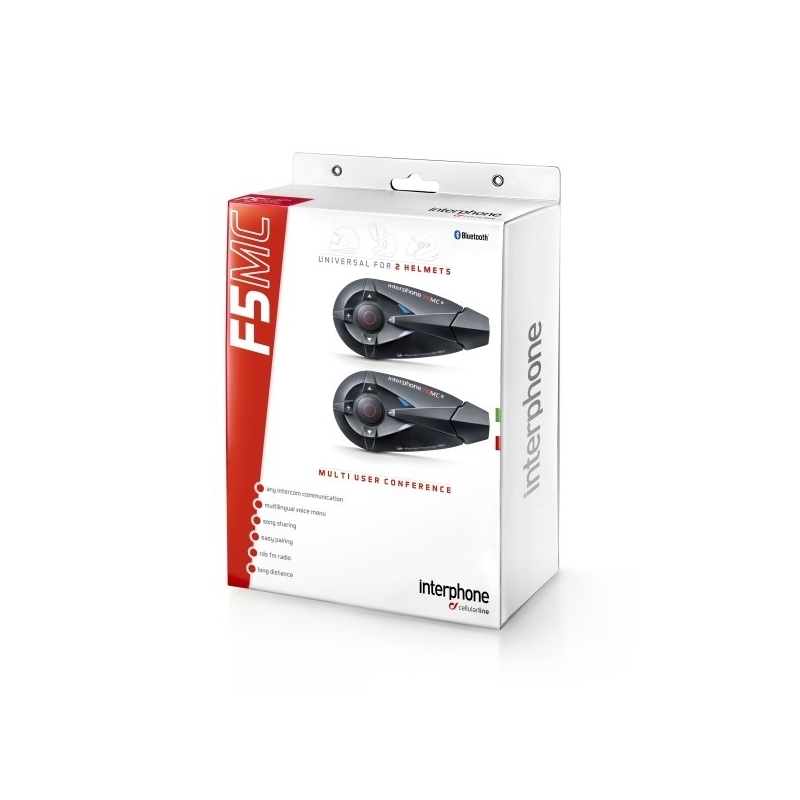 CellularLine Interphone F5 MC Twin pack
