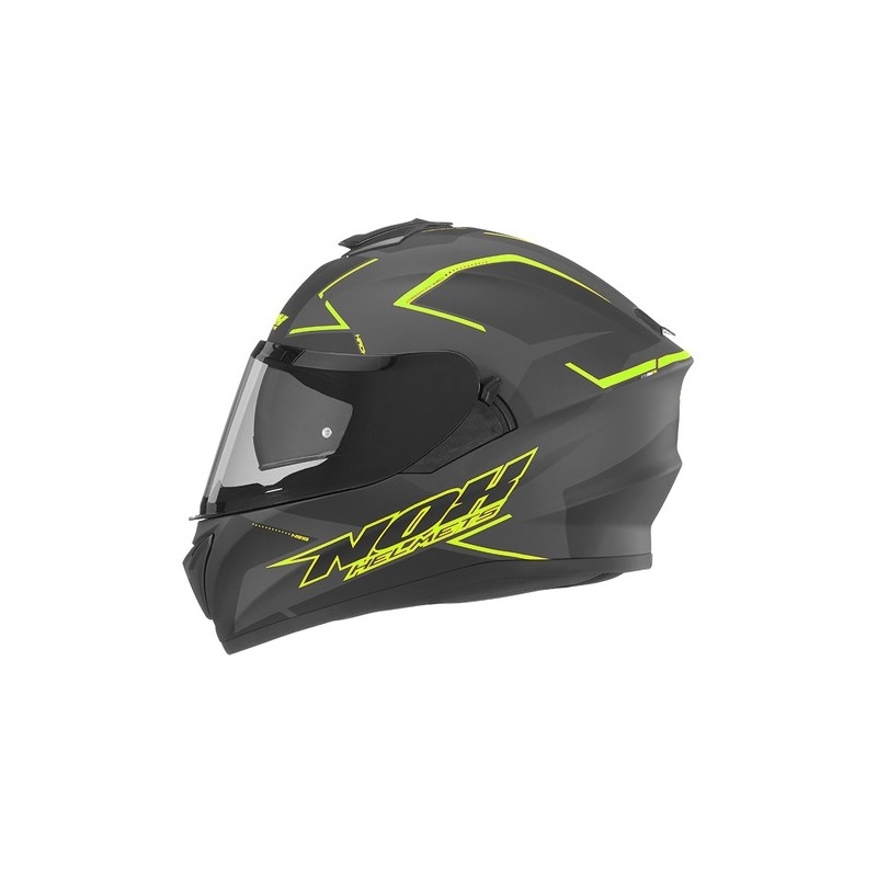 Integrálna prilba na motocykel NOX N918 Hack čierno-fluo žltá výpredaj