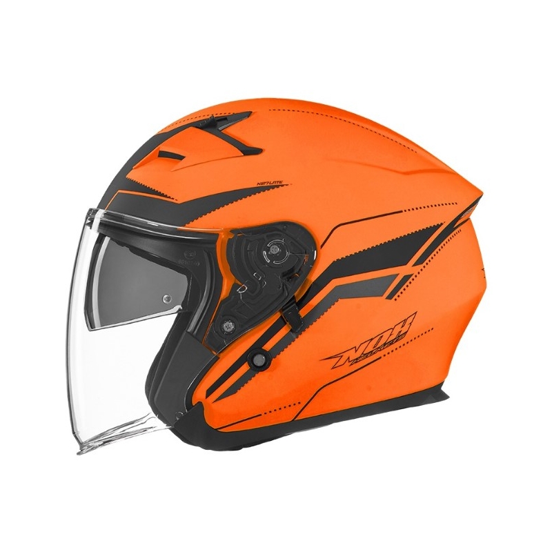 Otvorená prilba na motocykel NOX N127 Late oranžová výpredaj