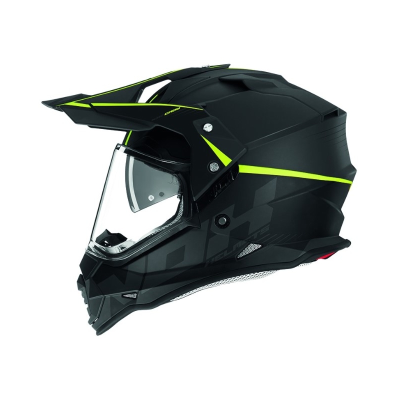 Enduro prilba NOX N312 Crow čierno-fluo žltá výpredaj
