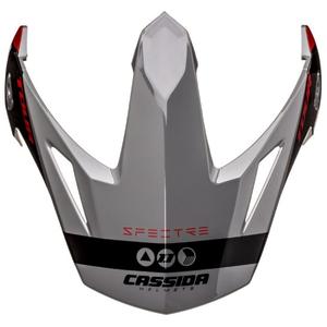 Šilt pre prilbu Cassida Tour 1.1 Spectre čierno-šedo-červený