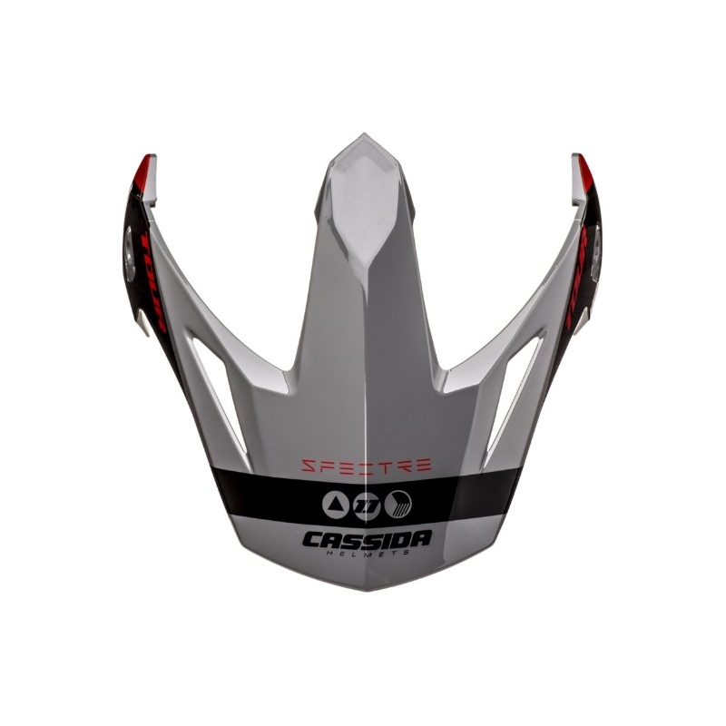 Šilt pre prilbu Cassida Tour 1.1 Spectre čierno-šedo-červený