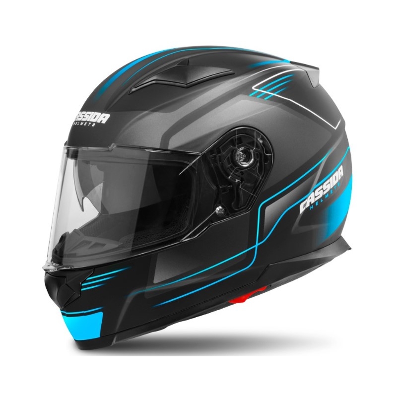 Prilba na motocykel Cassida Apex Fusion čierno-modrá