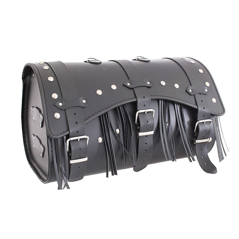Kožený moto kufor na motorku Chopper RSA-9C - dĺžk
