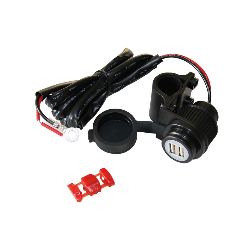 Dvojitá USB zásuvka vodotesná 12V