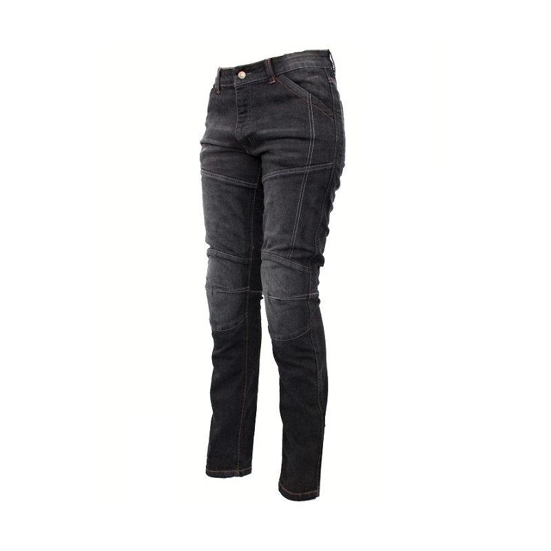 Dámske kevlarové jeansy na moto Roleff Jeans čierne