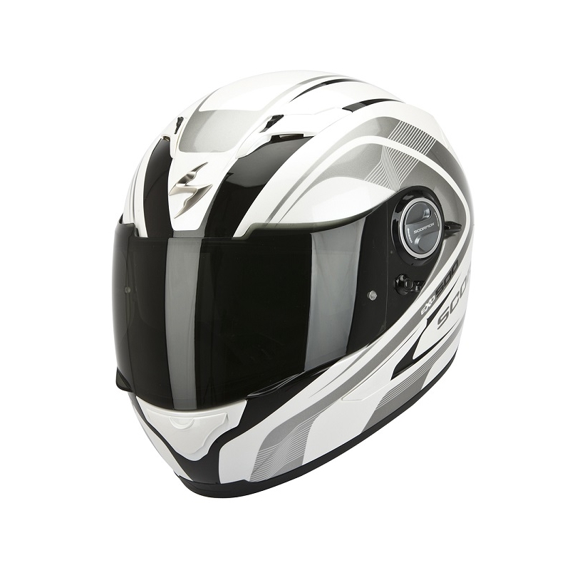 Integrálna prilba na moto Scorpion EXO-500 Focus bielo-čierna výpredaj