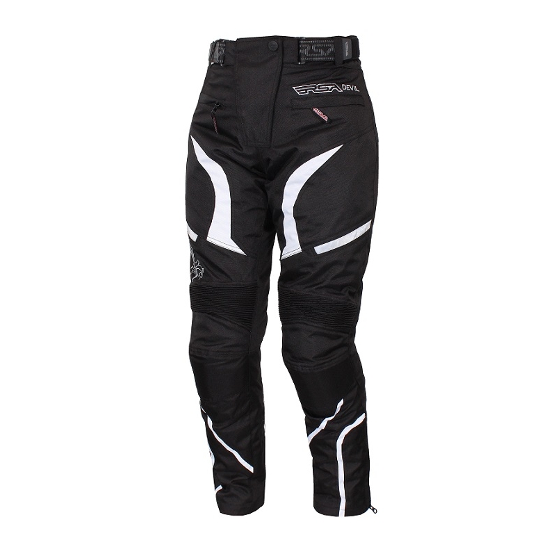 Moto nohavice RSA Devil dámske biele výpredaj