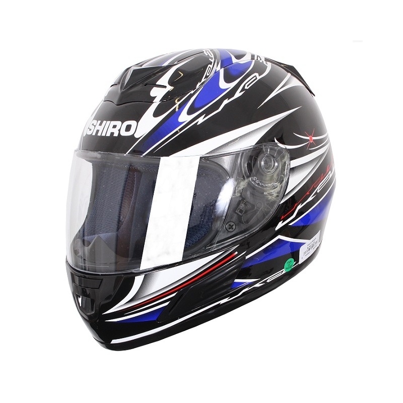 Přilba na motorku Shiro SH 996 černo-modrá